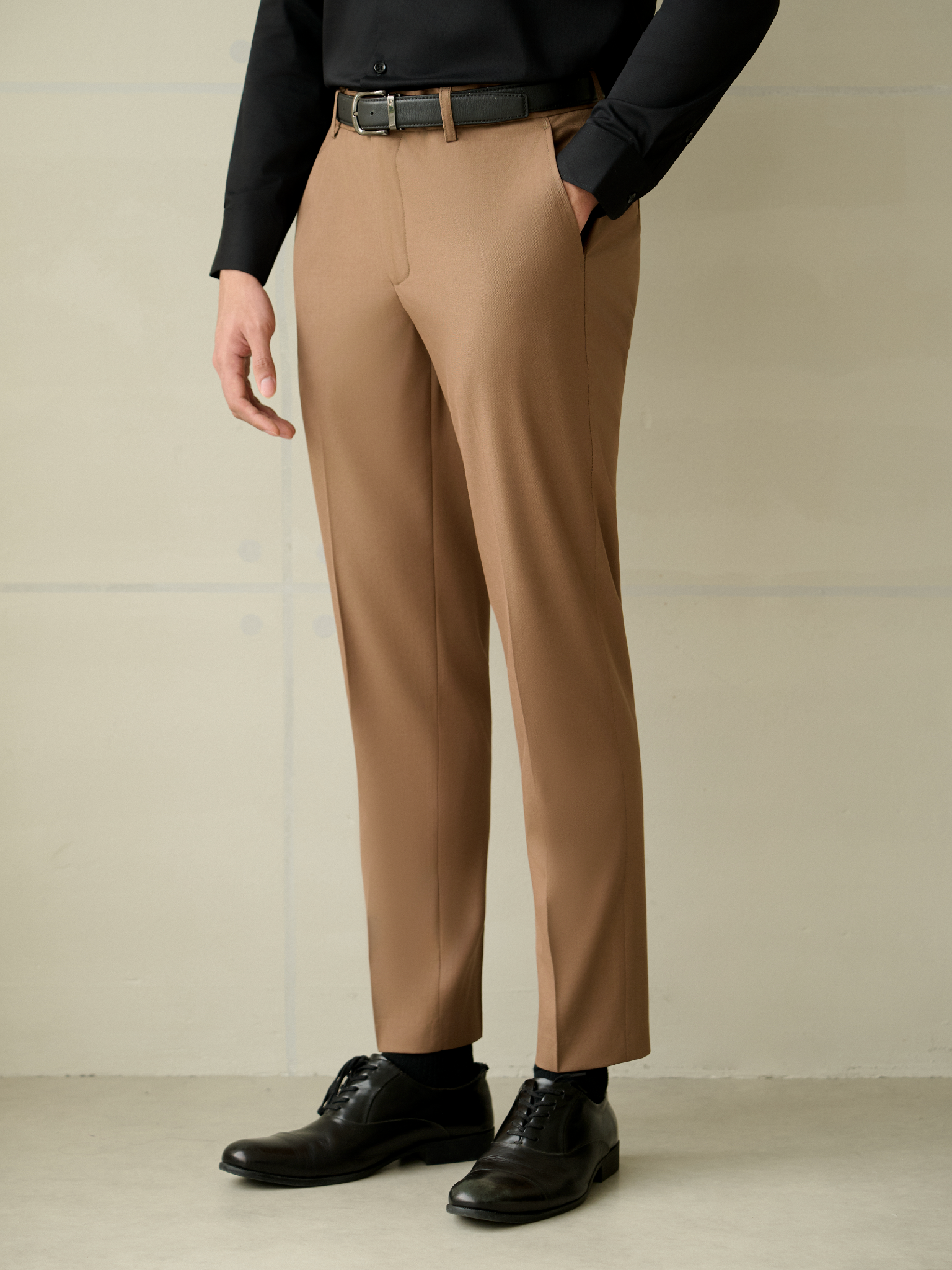 AGP4 PREMIUM SLIMFIT TROUSERS - BROWN
