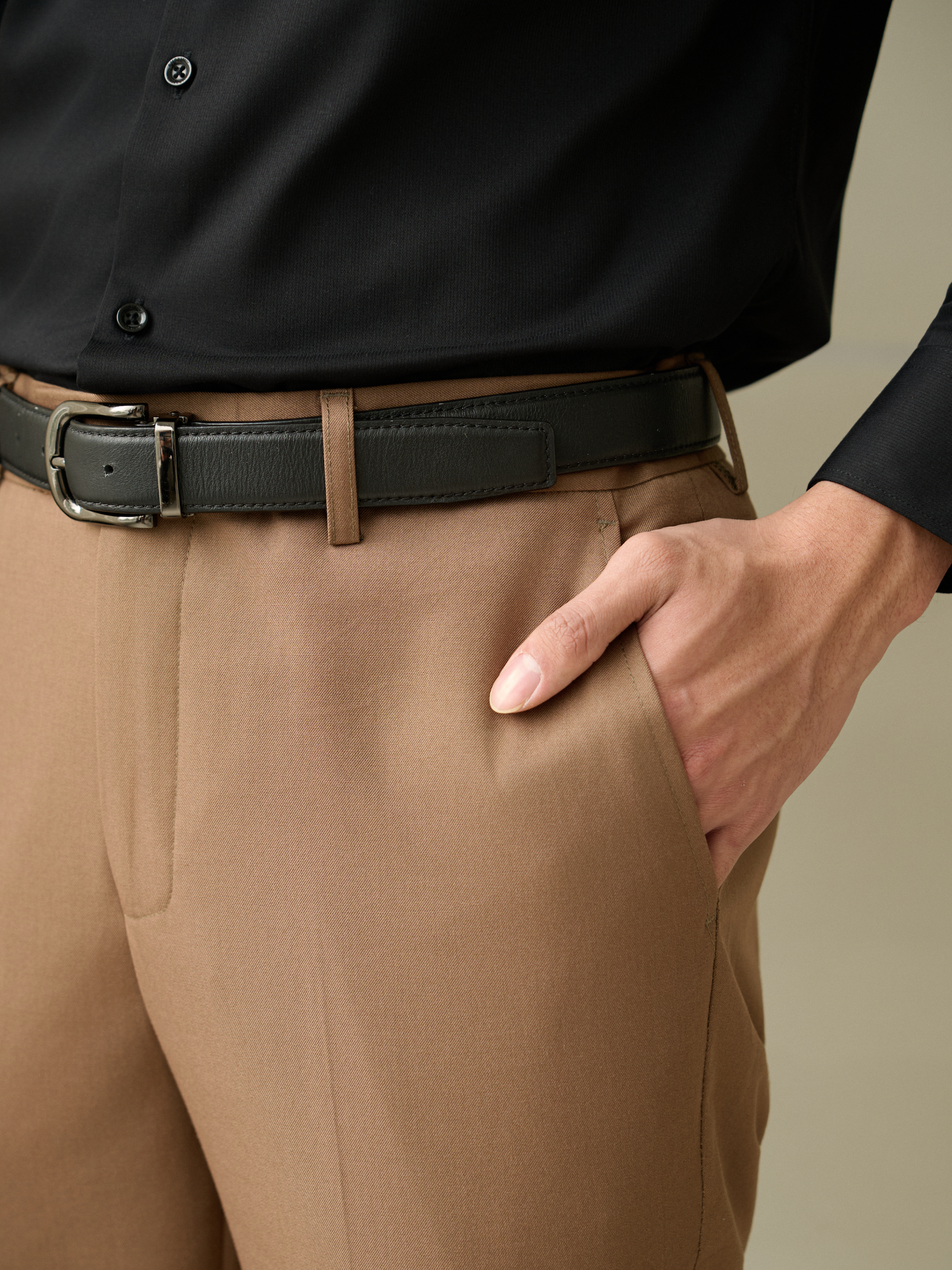 AGP4 PREMIUM SLIMFIT TROUSERS - BROWN