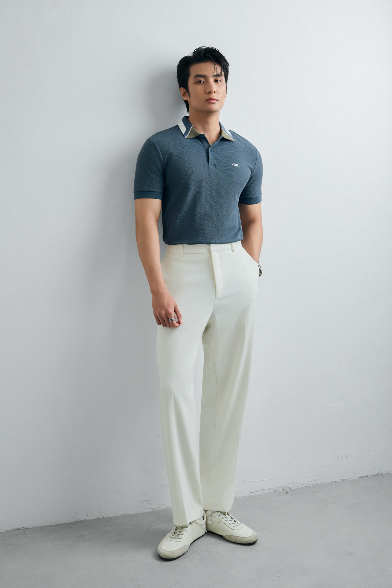 AG95 PREMIUM SLIMFIT POLO - DARK GREY