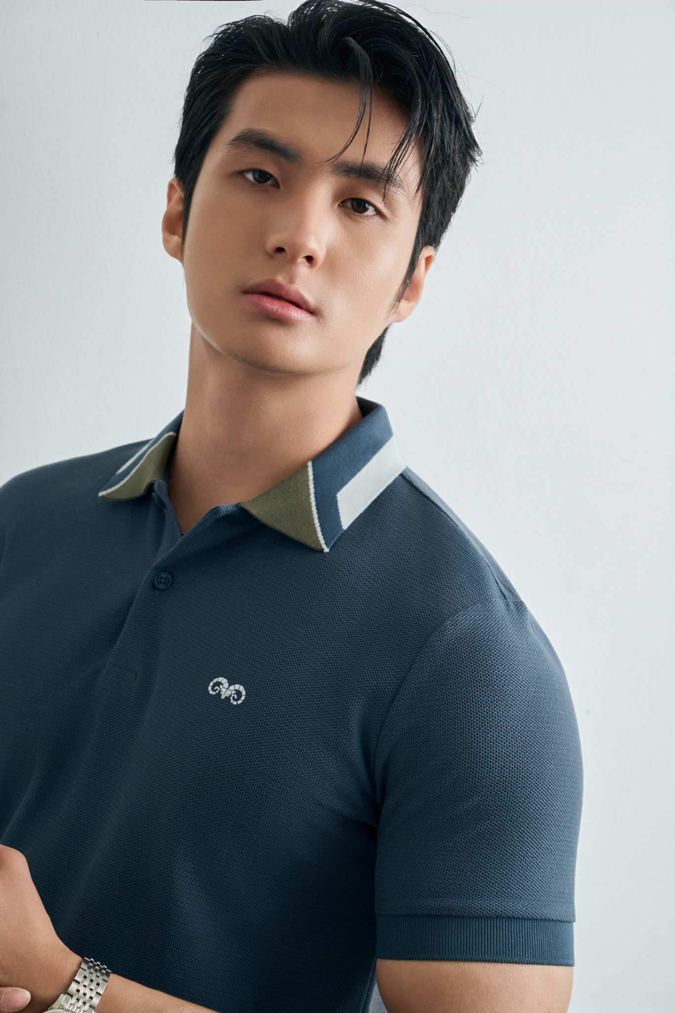 AG95 PREMIUM SLIMFIT POLO - DARK GREY