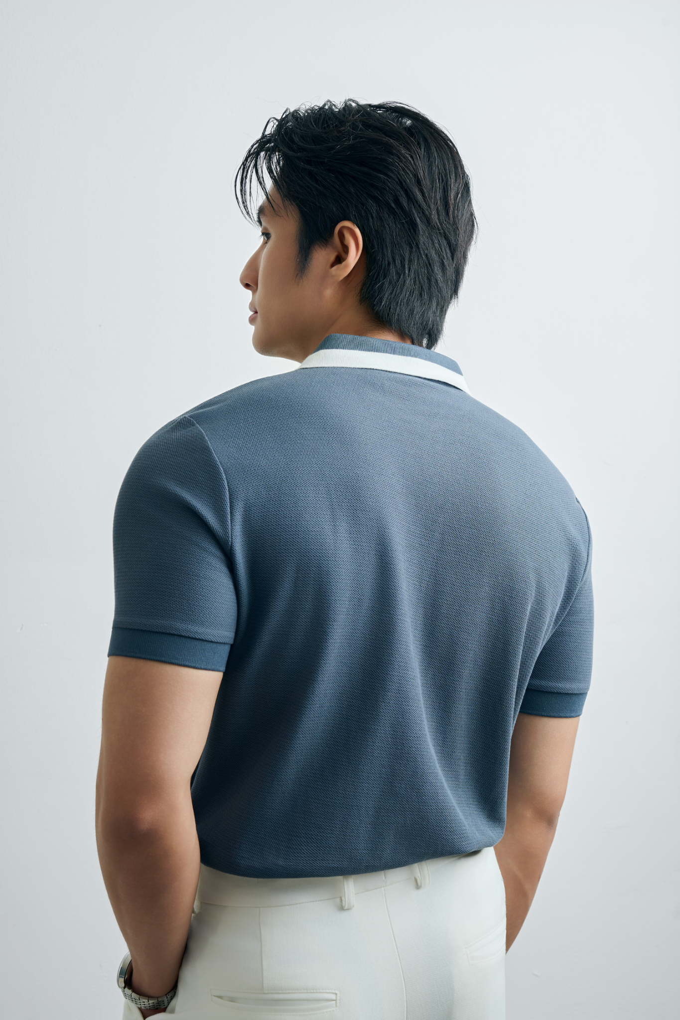 AG95 PREMIUM SLIMFIT POLO - DARK GREY