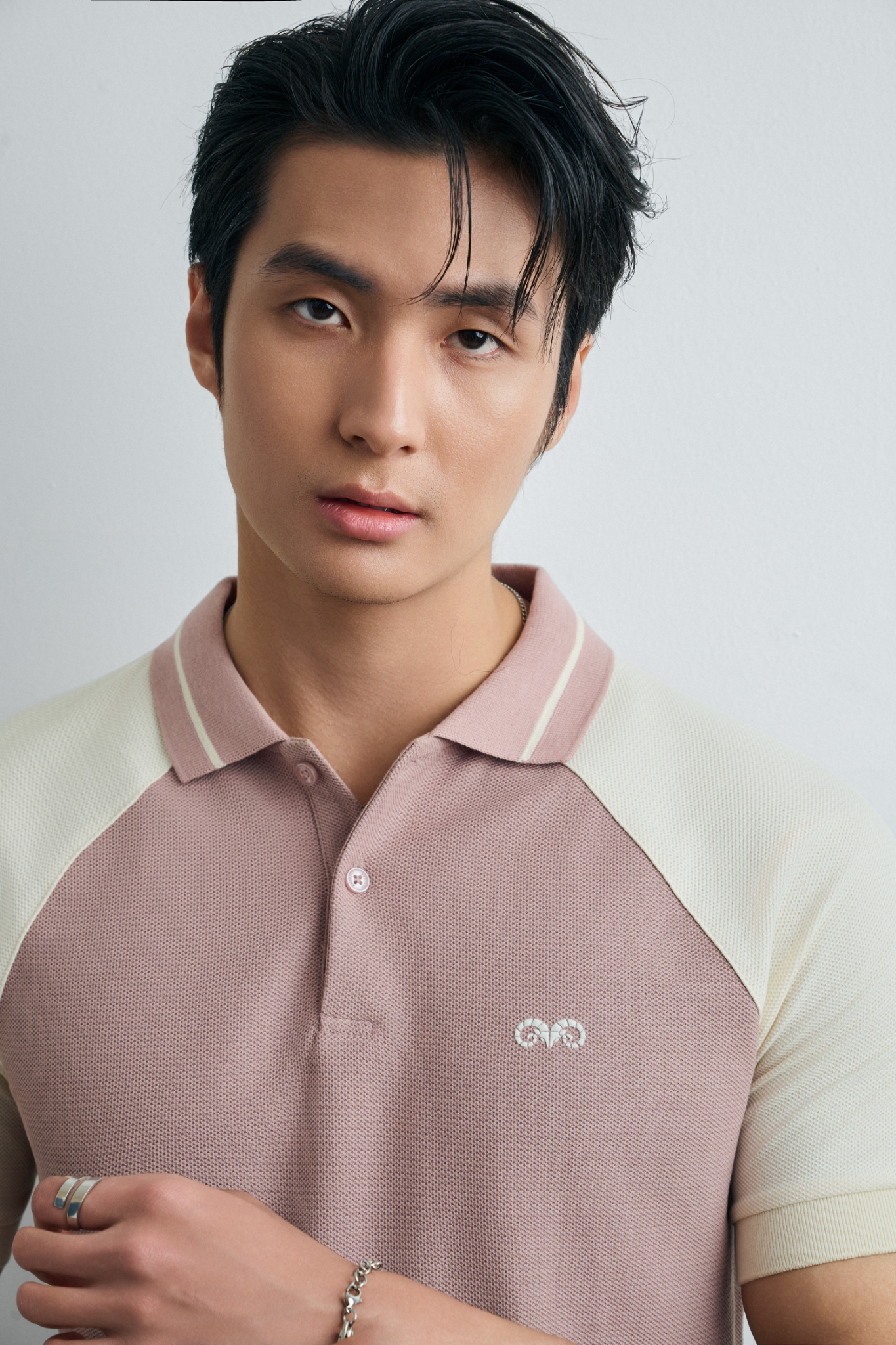 AG892 REGULAR FIT MIXED COLOR POLO - PINK