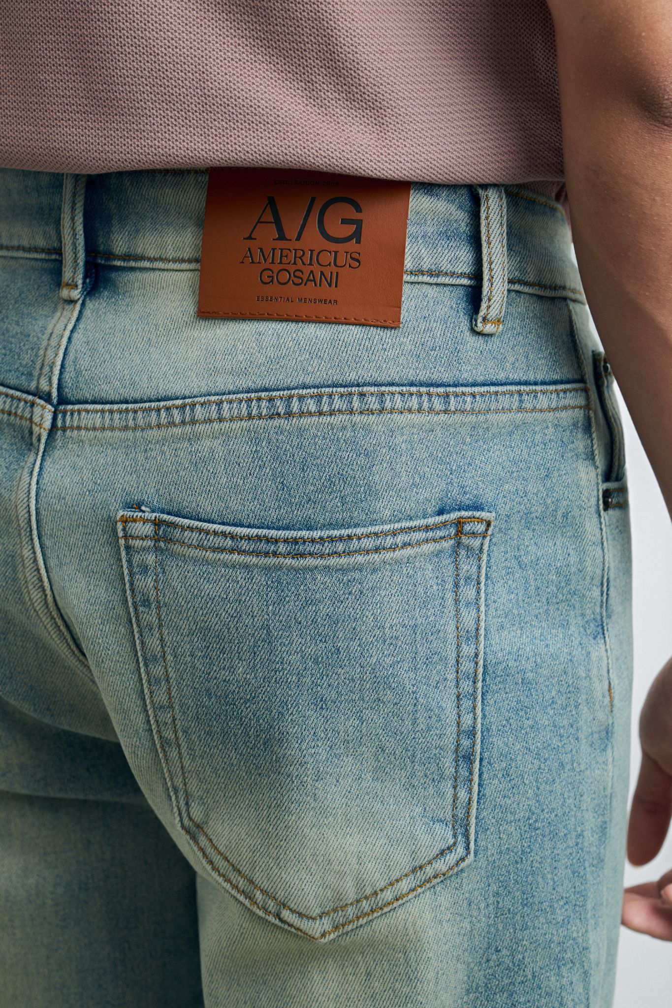 M02 FACTORY AG STRAIGHT SLIMFIT JEANS - LIGHT BLUE
