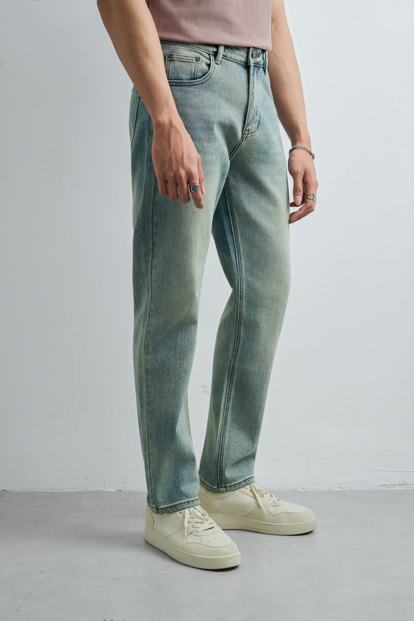 M02 FACTORY AG STRAIGHT SLIMFIT JEANS - LIGHT BLUE