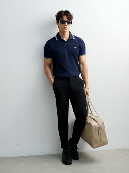  AG518 PREMIUM SLIMFIT KHAKI TROUSERS - BLACK