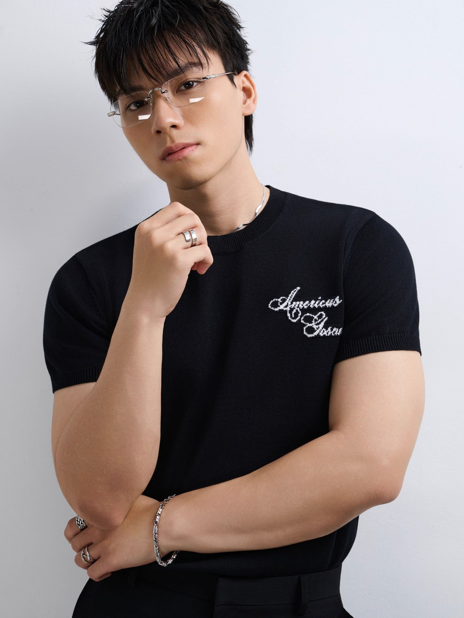 AG432 PREMIUM REGULAR FIT KNIT SHIRT - BLACK