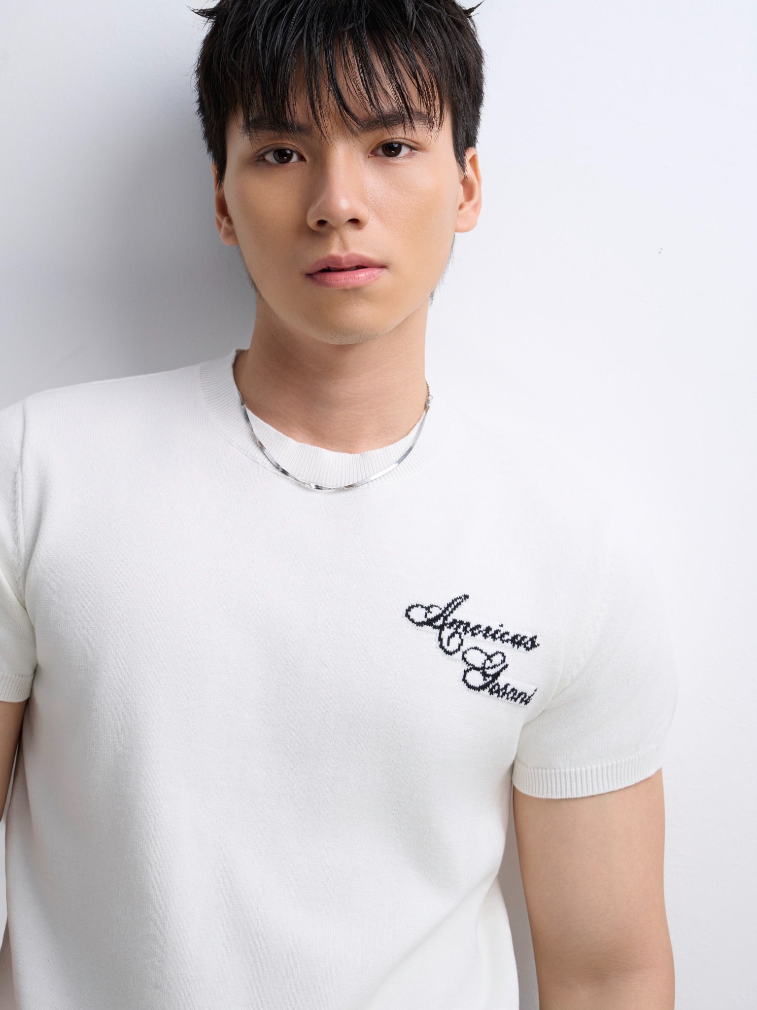 AG432 PREMIUM REGULAR FIT KNIT SHIRT - WHITE