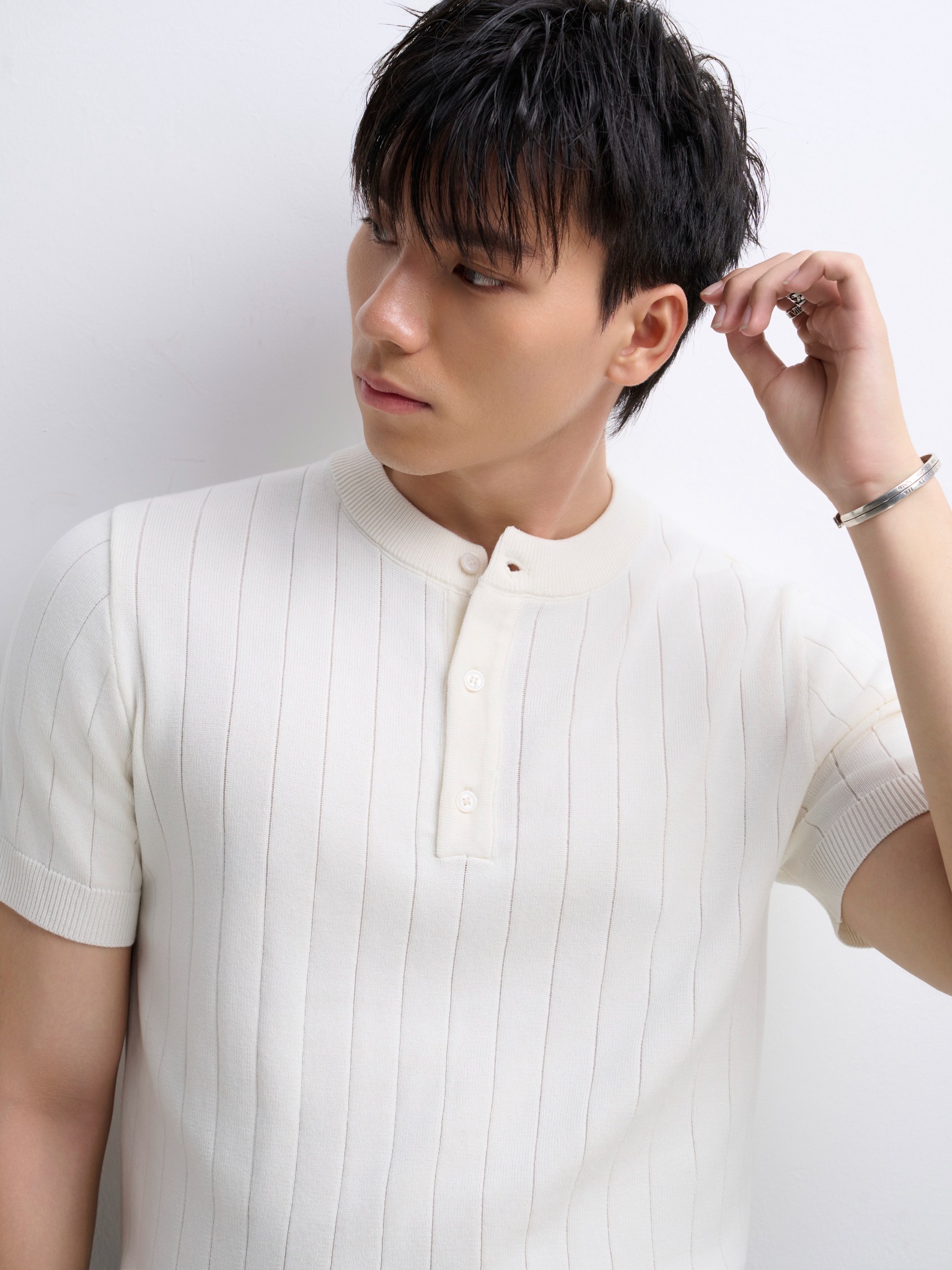 AG743 PREMIUM REGULAR FIT KNIT TSHIRT - WHITE