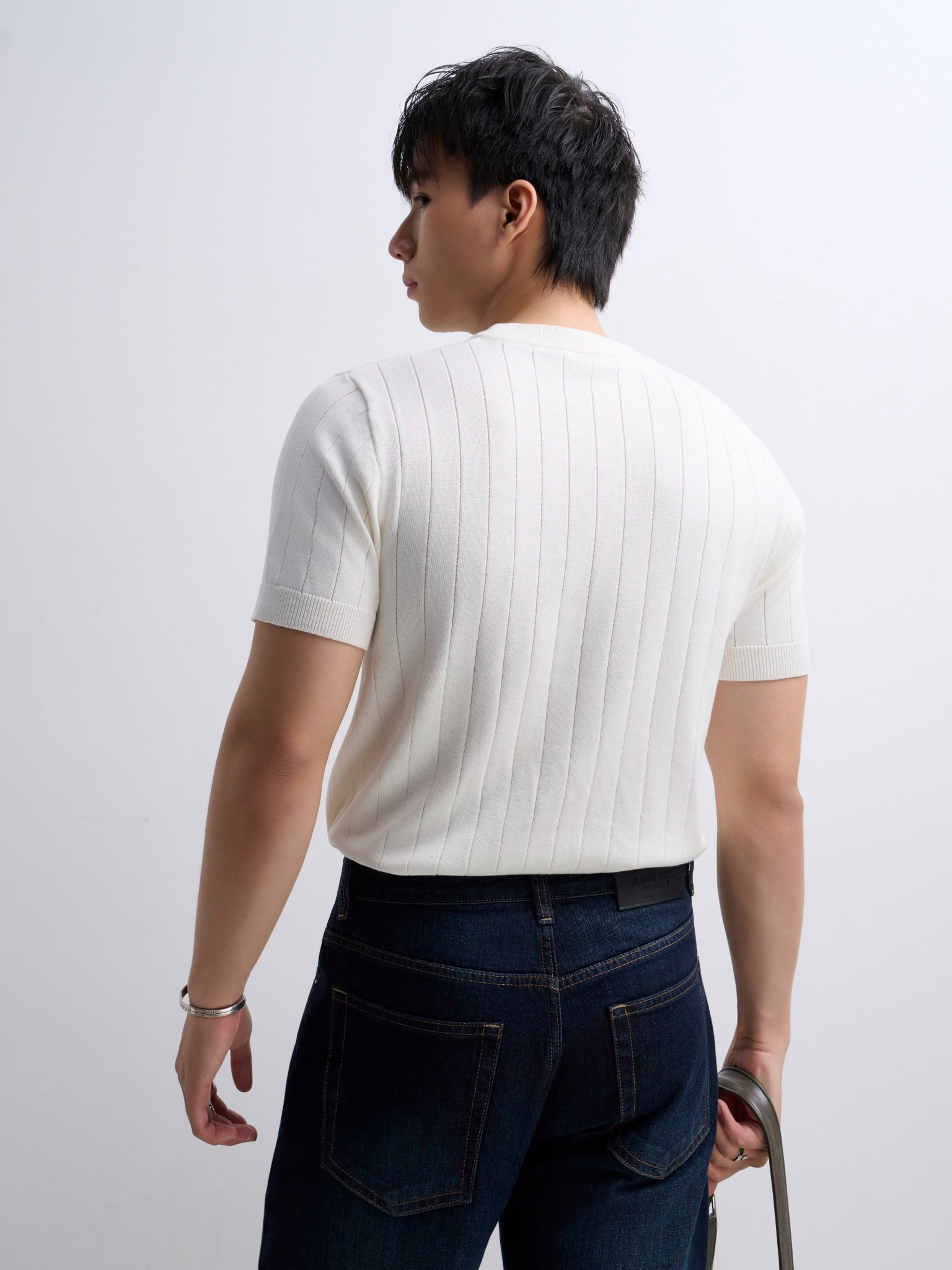 AG743 PREMIUM REGULAR FIT KNIT TSHIRT - WHITE