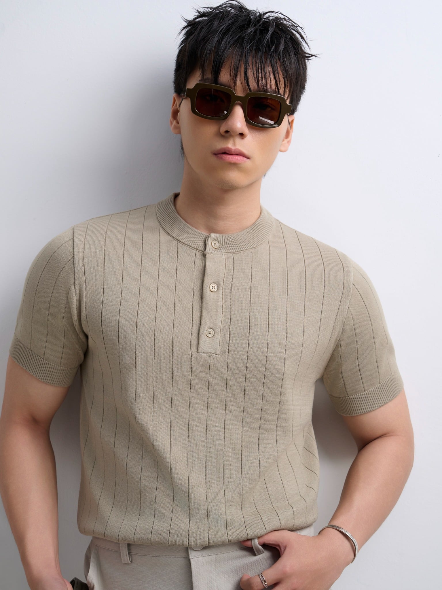 AG743 PREMIUM REGULAR FIT KNIT TSHIRT - OLIVE