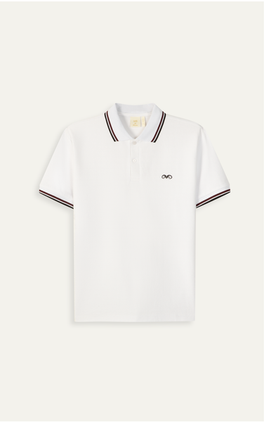  AG6102 SLIMFIT POLO - WHITE