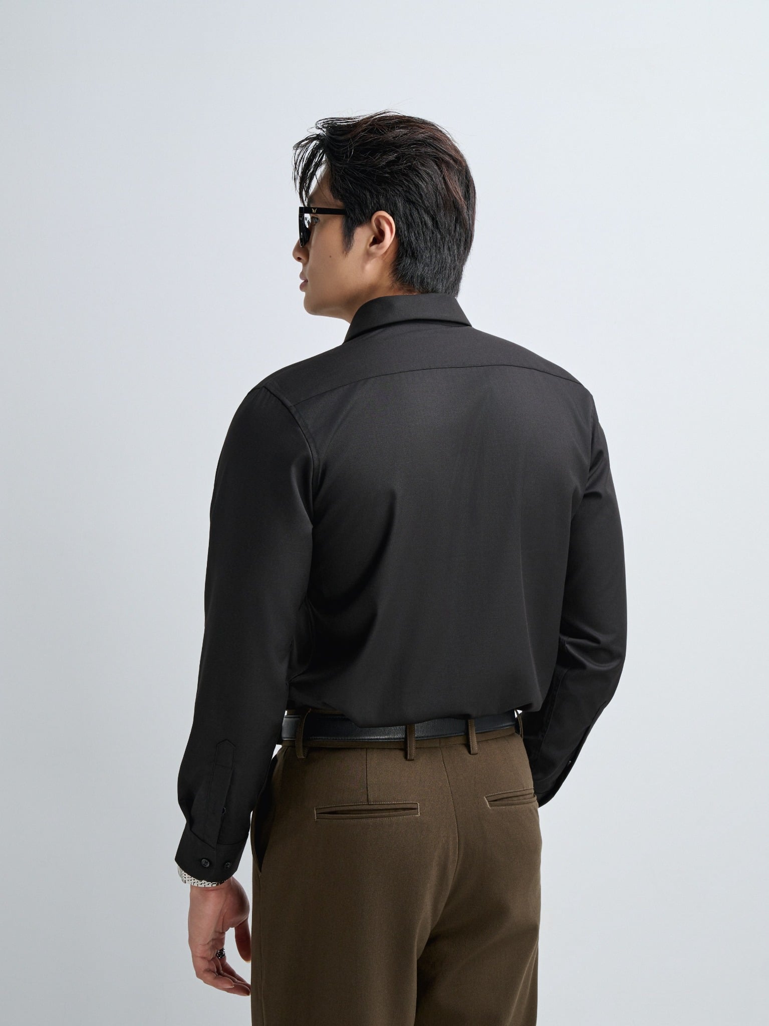 AG009 PREMIUM SLIMFIT SHIRT - BLACK