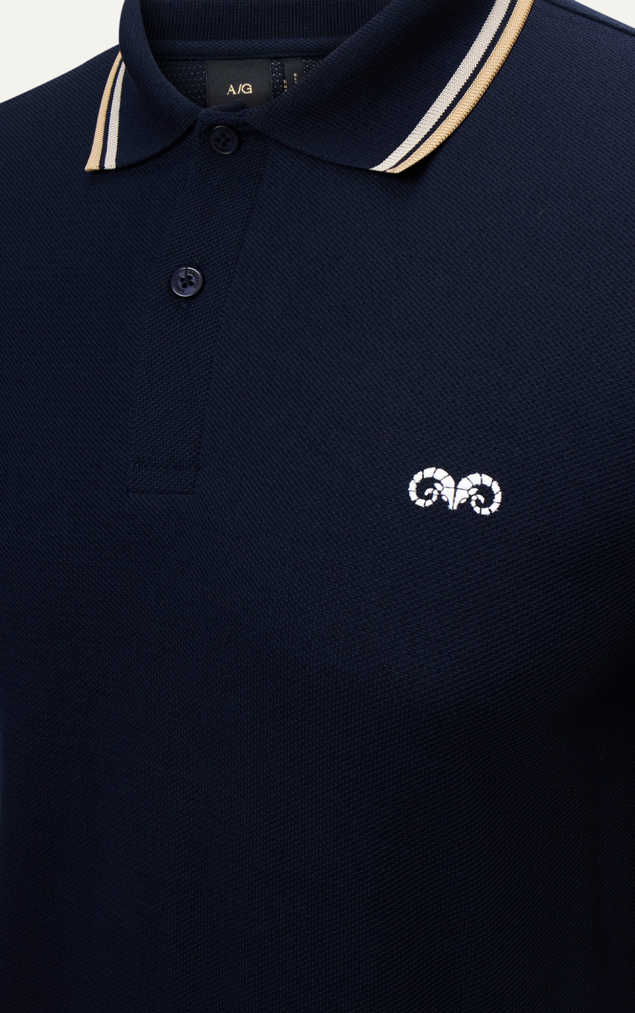 AG6101 PREMIUM SLIMFIT POLO - DARK BLUE
