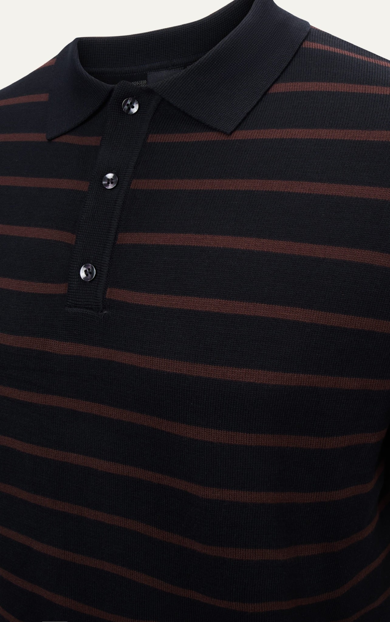 AG558 PREMIUM REGULAR FIT KNIT POLO - BLACK