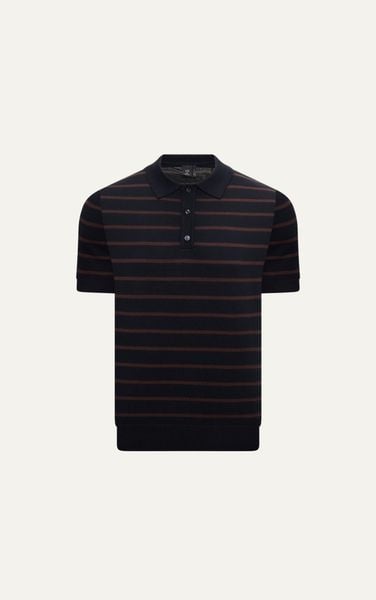  AG558 PREMIUM REGULAR FIT KNIT POLO - BLACK