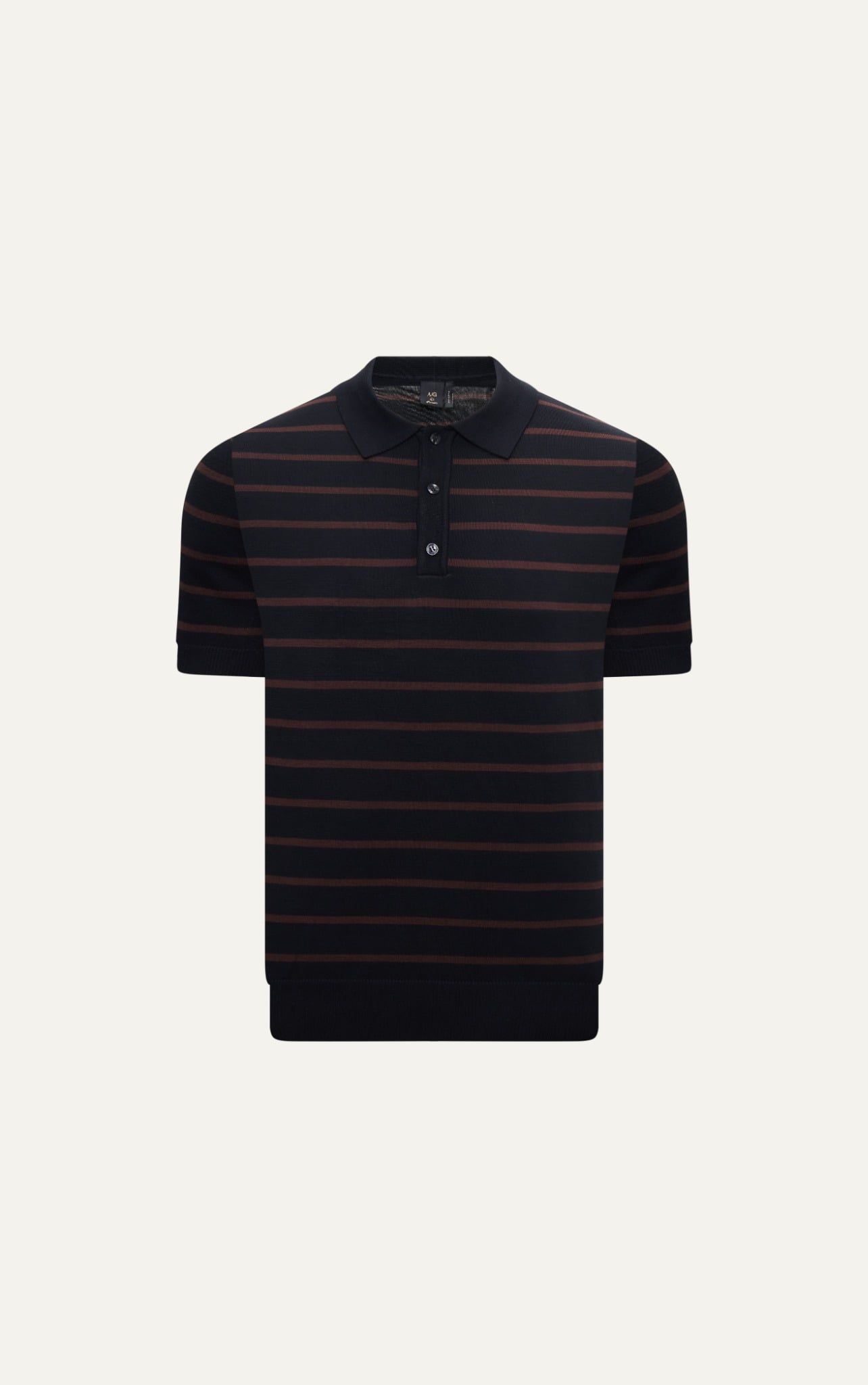  AG558 PREMIUM REGULAR FIT KNIT POLO - BLACK 