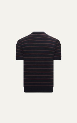 AG558 PREMIUM REGULAR FIT KNIT POLO - BLACK