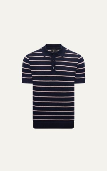  AG558 PREMIUM REGULAR FIT KNIT POLO - DARK BLUE