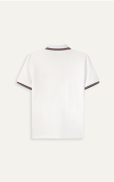  AG6102 SLIMFIT POLO - WHITE 