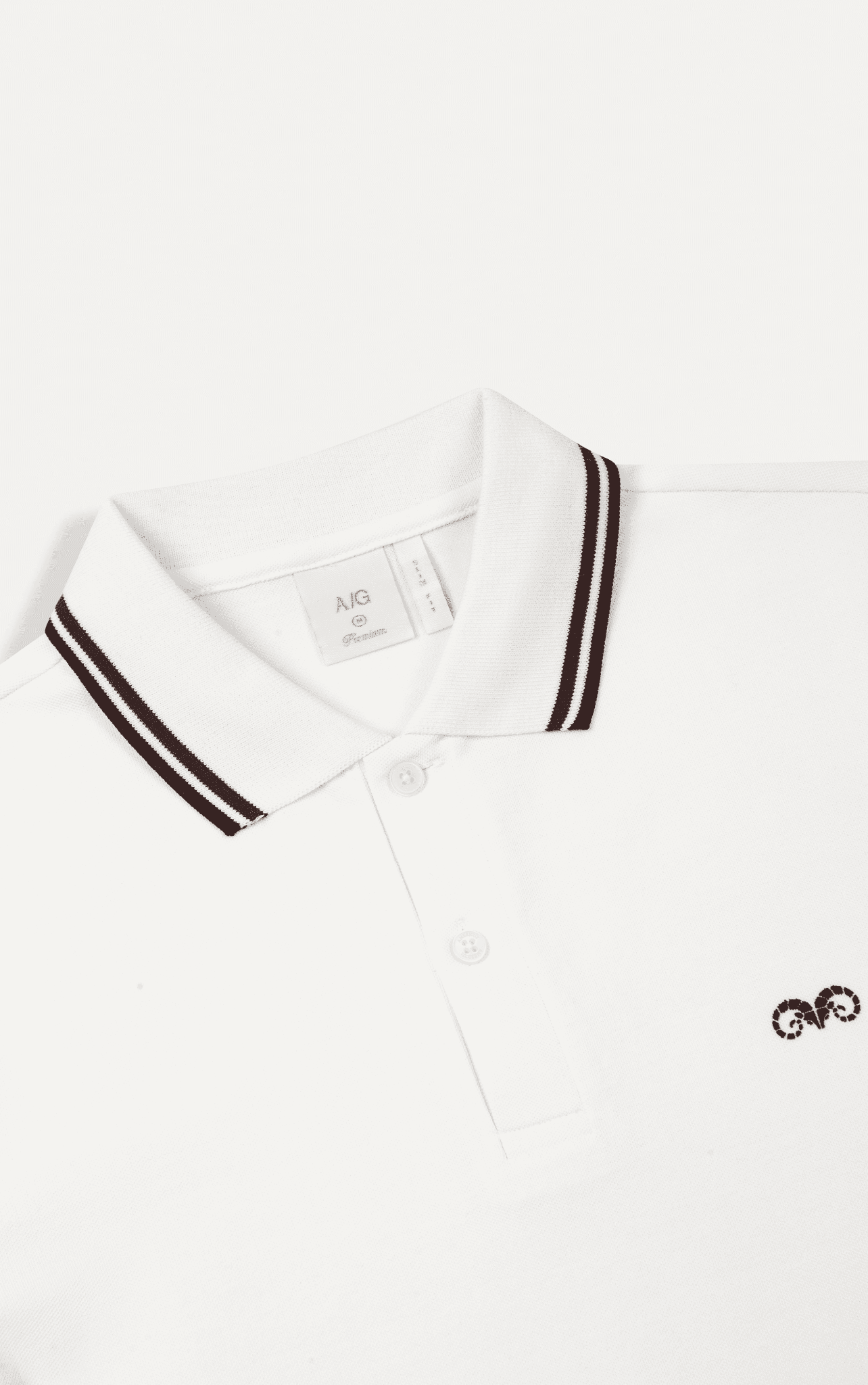 AG6102 SLIMFIT POLO - WHITE