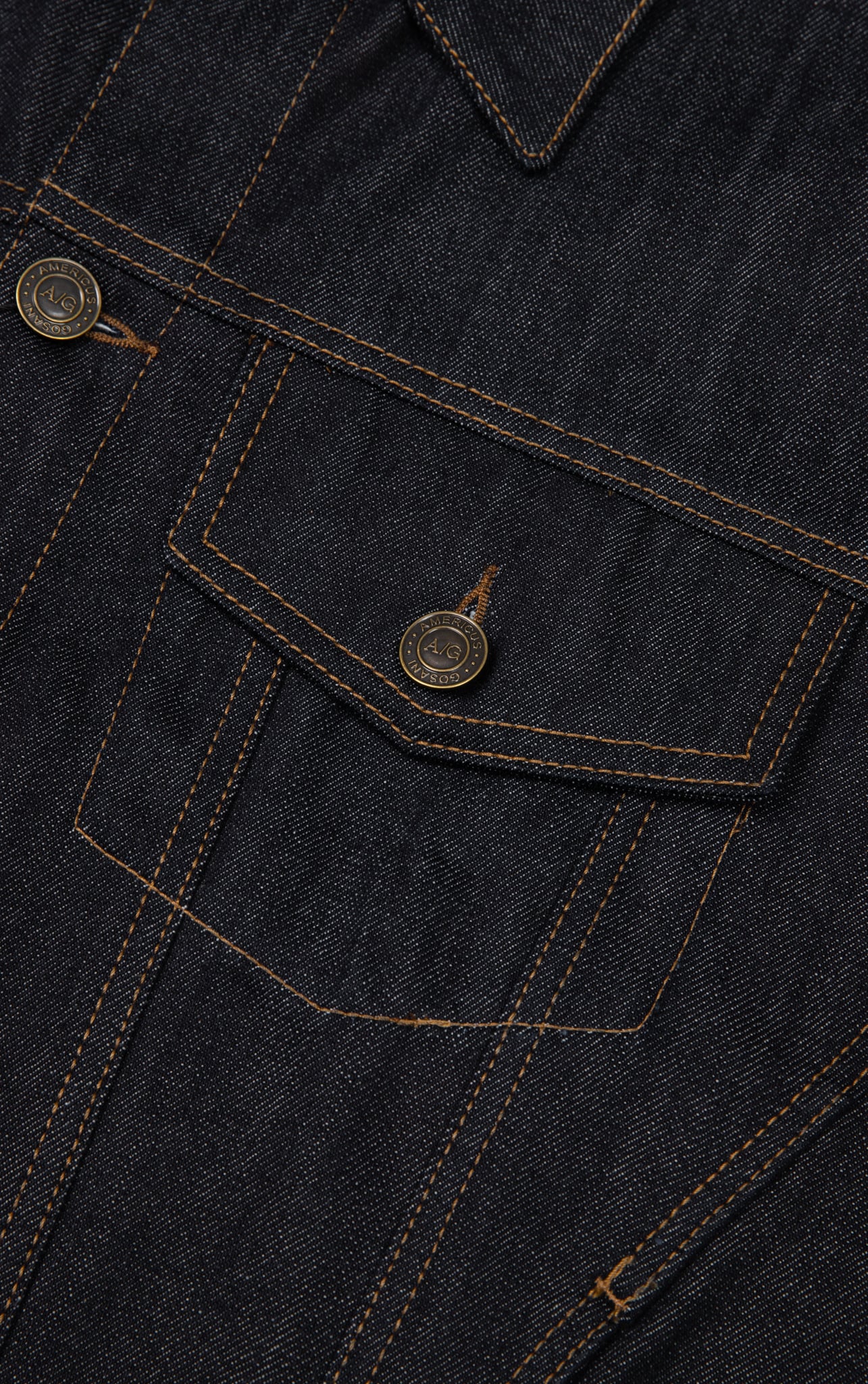 PREMIUM RAW DENIM JACKET M08 - DARK BLUE