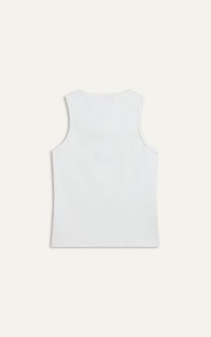 T01 FACTORY SLIM FIT BASIC TANKTOP - WHITE