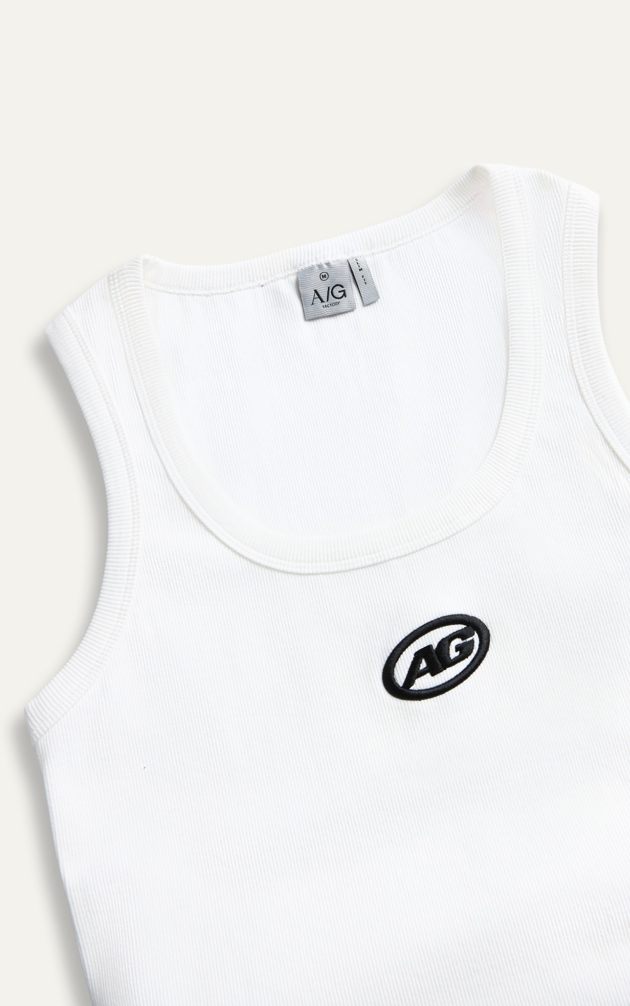 T01 FACTORY SLIM FIT BASIC TANKTOP - WHITE