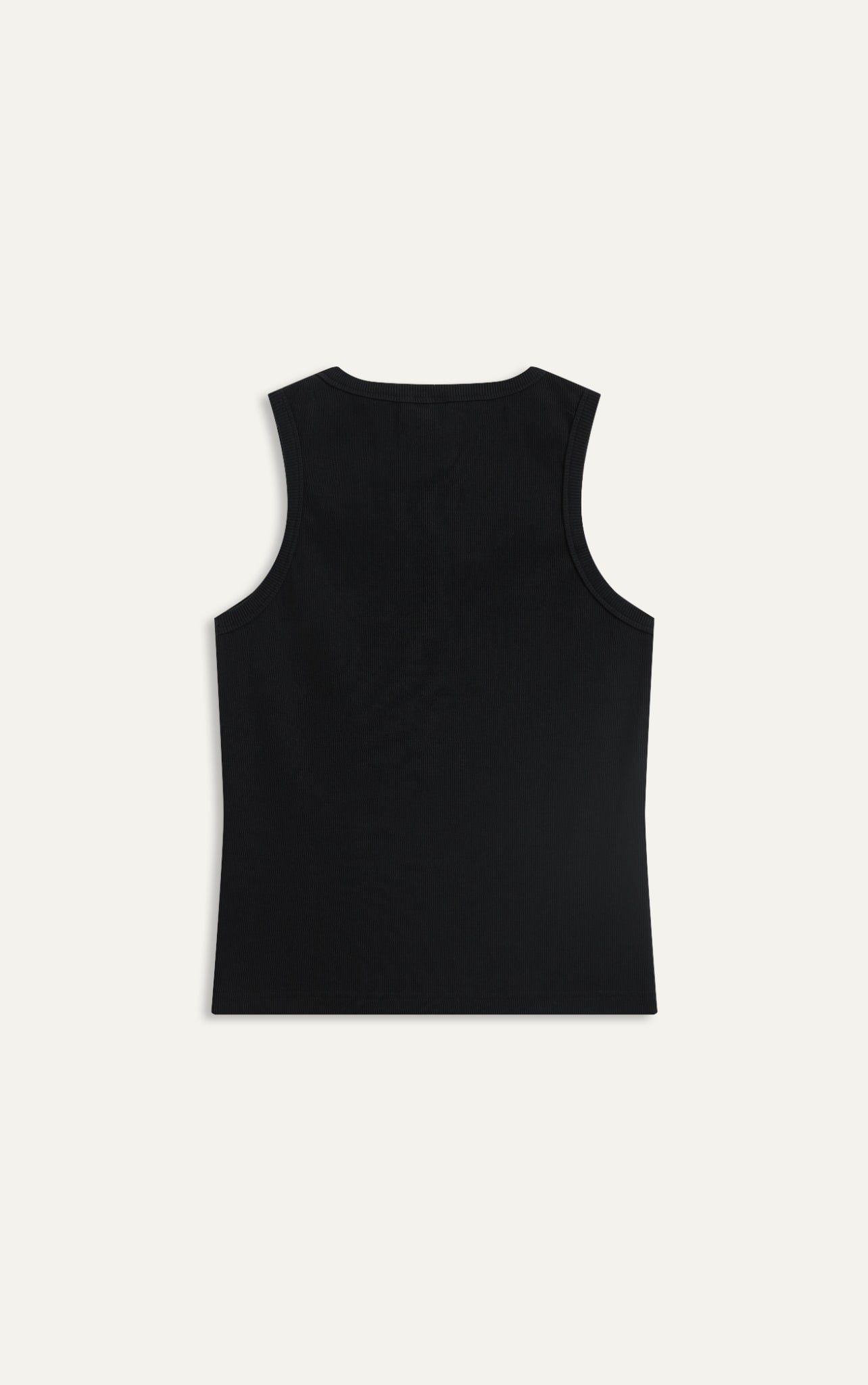 T01 FACTORY SLIM FIT BASIC TANKTOP - BLACK