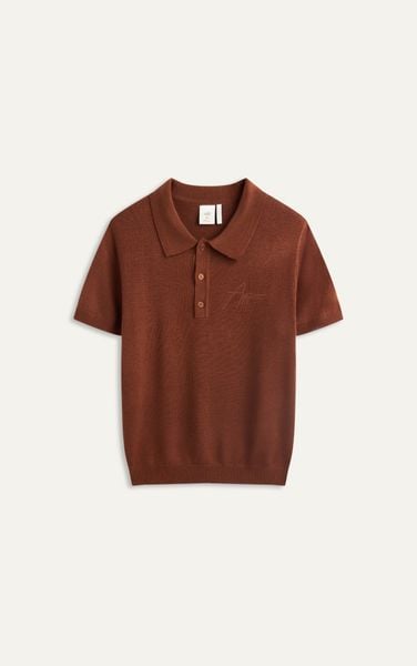  N456 CLASSIQUE KNIT POLO - ORANGE