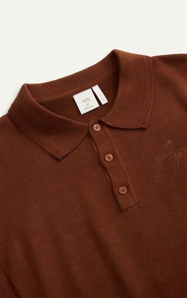  N456 CLASSIQUE KNIT POLO - ORANGE 
