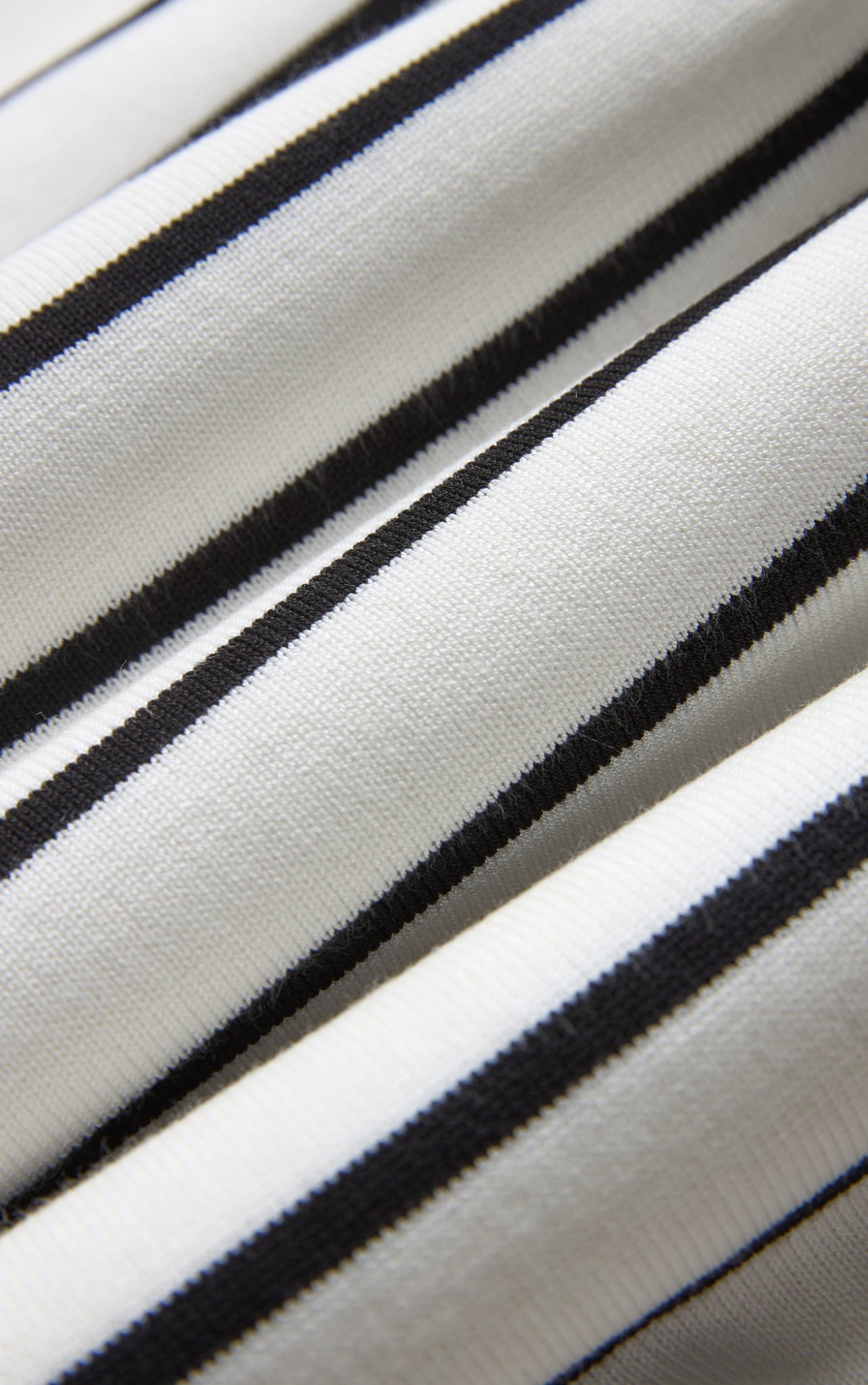 AG770 PREMIUM STRIPED KNIT POLO SHIRT - WHITE
