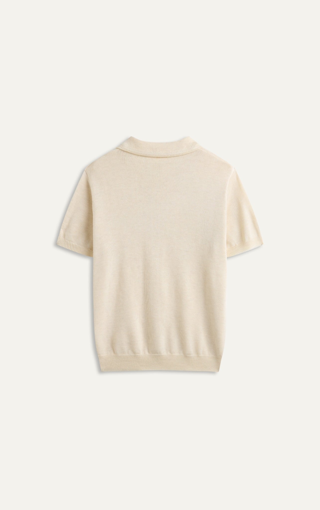 N456 CLASSIQUE KNIT POLO - OFF WHITE
