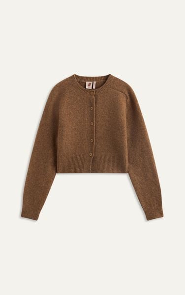  N441 PREMIUM KNIT JACKET REGULAR FIT- BROWN