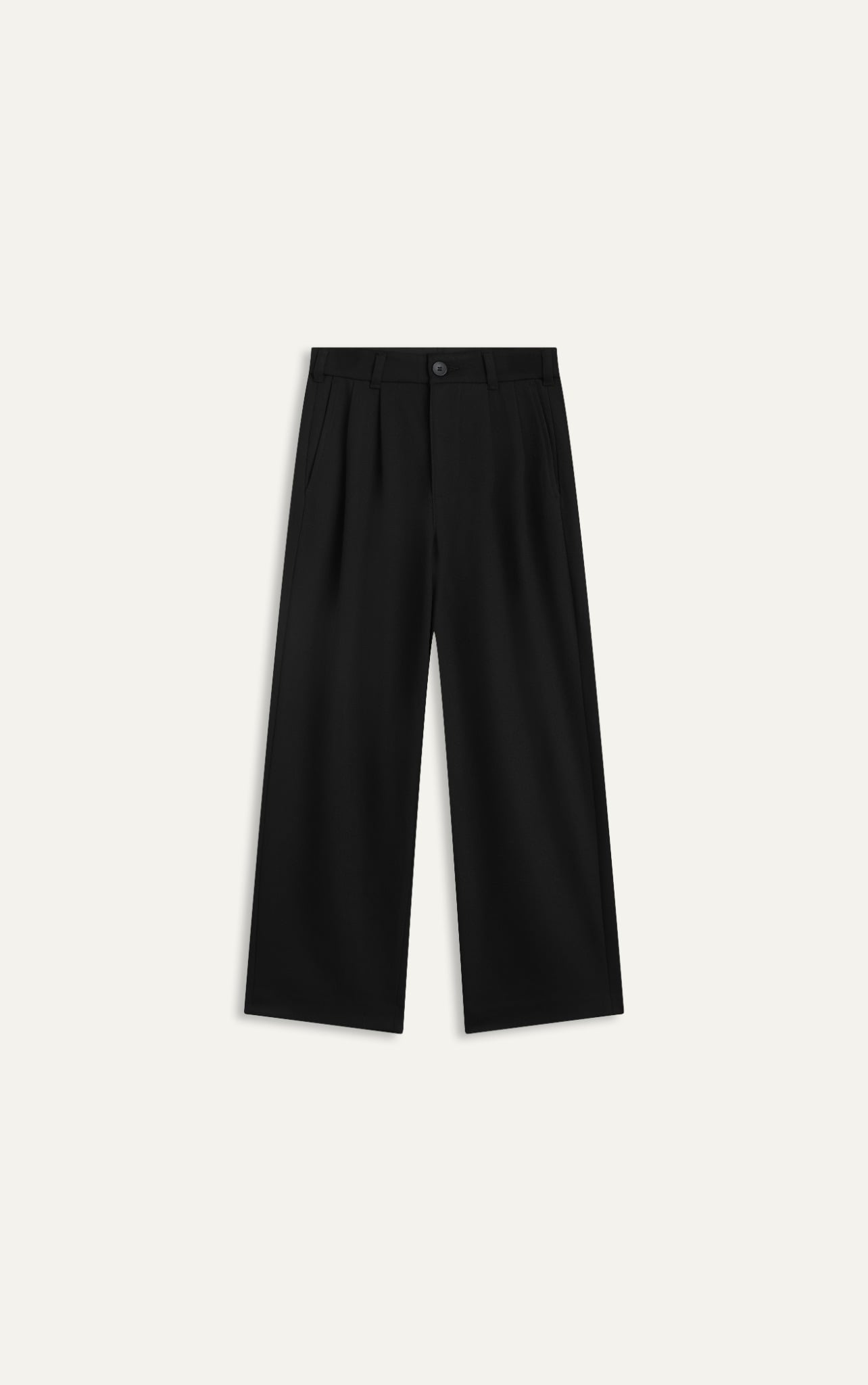 HB01 AMERICUS GOSANI PLEATED BAGGY TROUSERS - BLACK