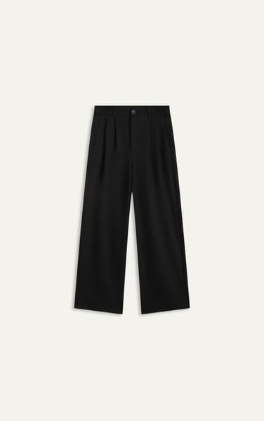  HB01 AMERICUS GOSANI PLEATED BAGGY TROUSERS - BLACK