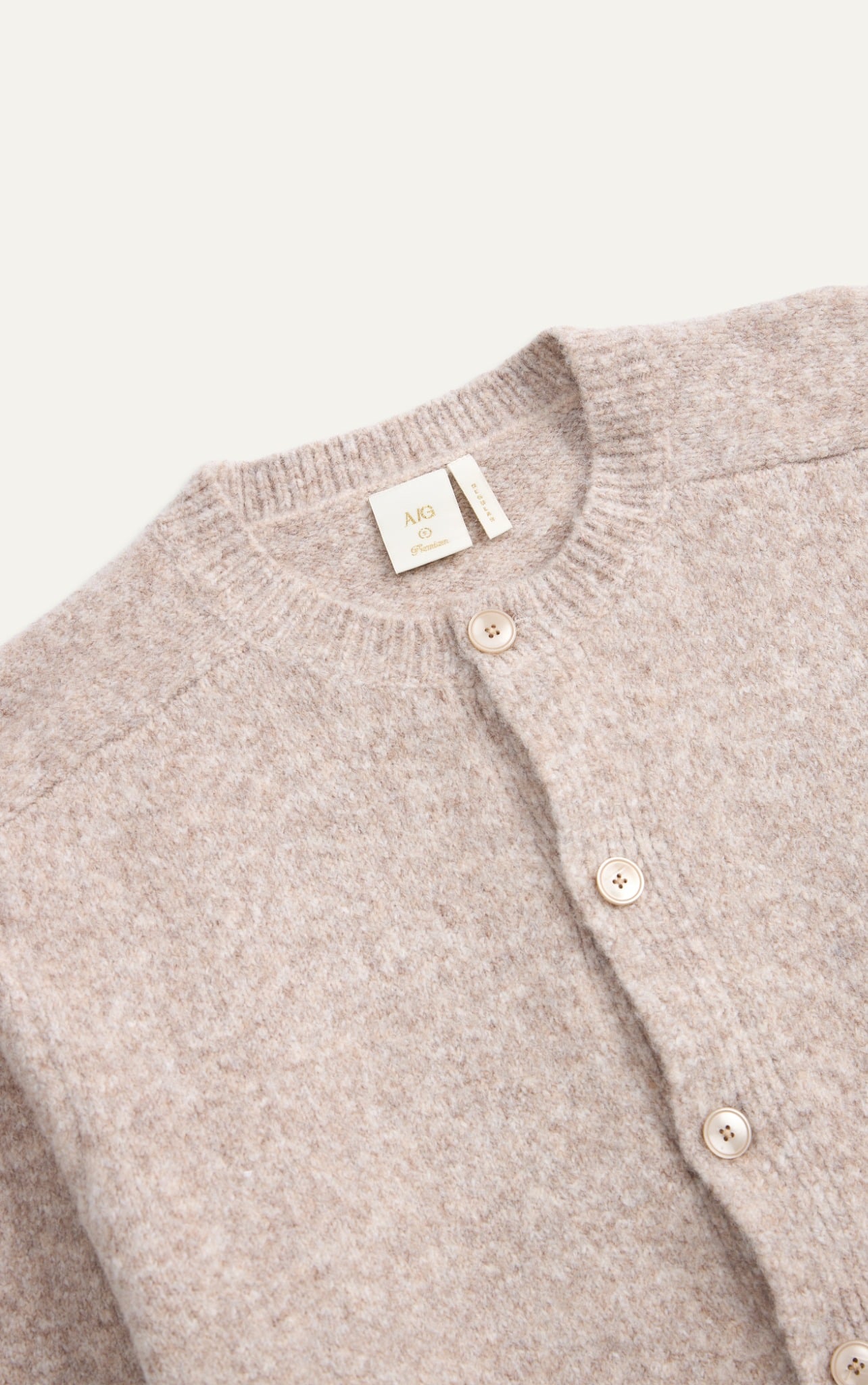 N479 PREMIUM KNIT JACKET REGULAR FIT-BEIGE