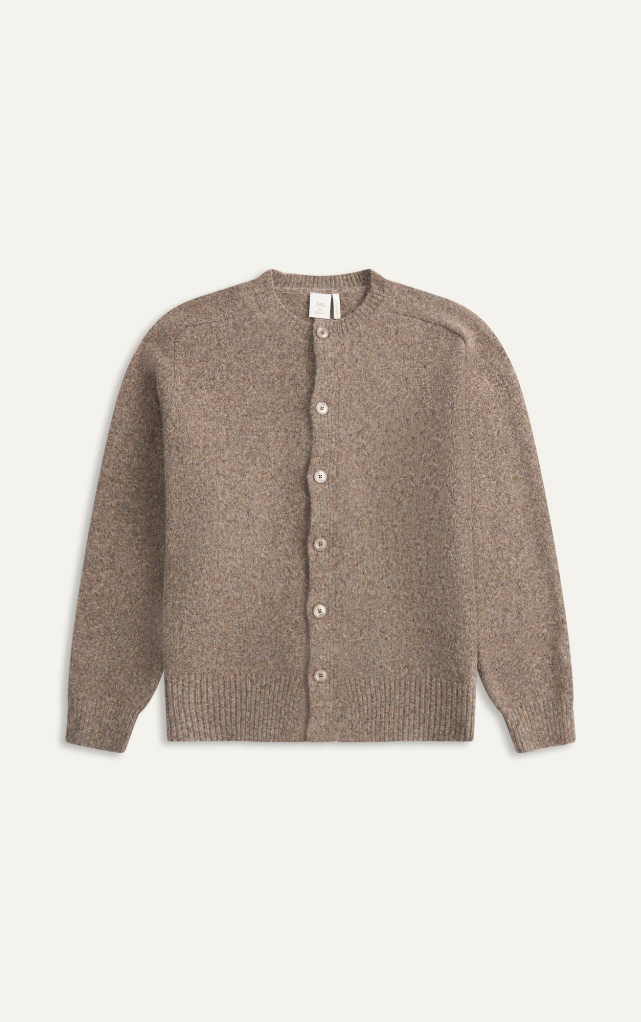 N479 PREMIUM KNIT JACKET REGULAR FIT-BROWN