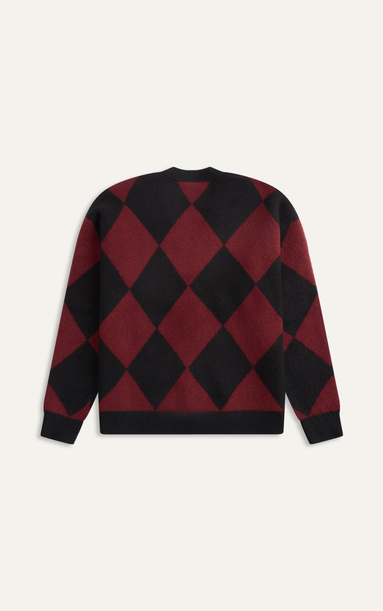 AG475 PREMIUM REGULAR FIT CARDIGAN - DARK RED