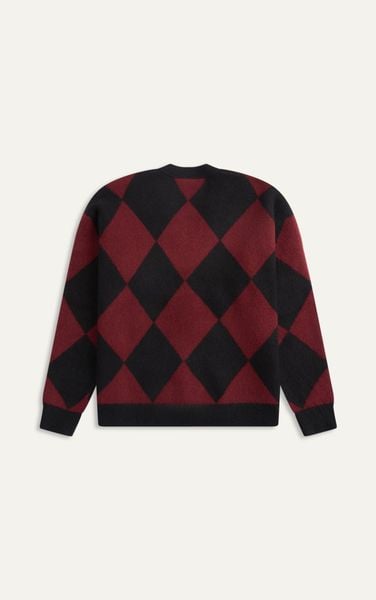  AG475 PREMIUM REGULAR FIT CARDIGAN - DARK RED 
