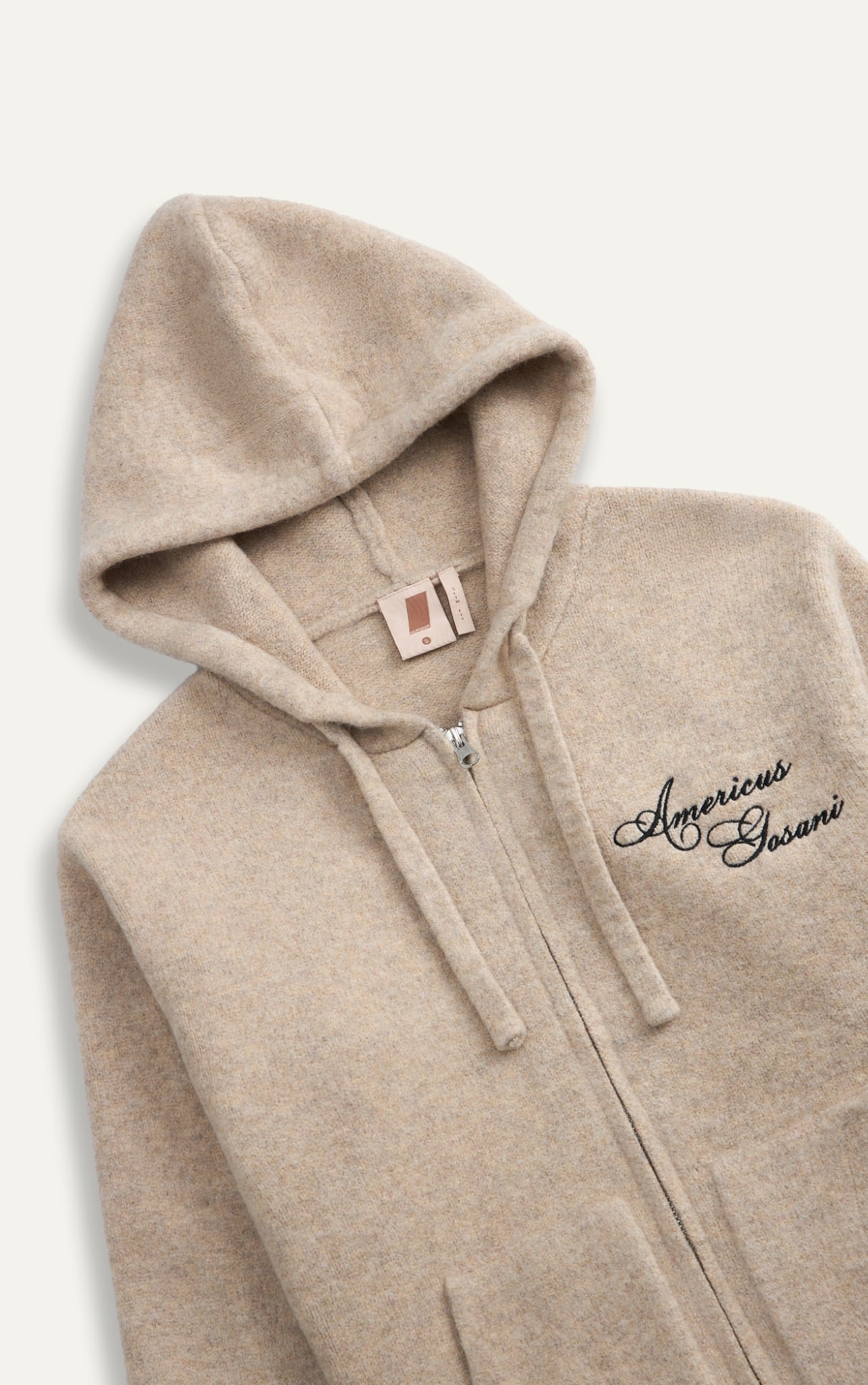 N473 PREMIUM KNIT COUPLE JACKET SLIM FIT FOR WOMEN - BEIGE