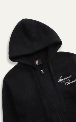 N473 PREMIUM KNIT COUPLE JACKET SLIM FIT FOR WOMEN - BLACK