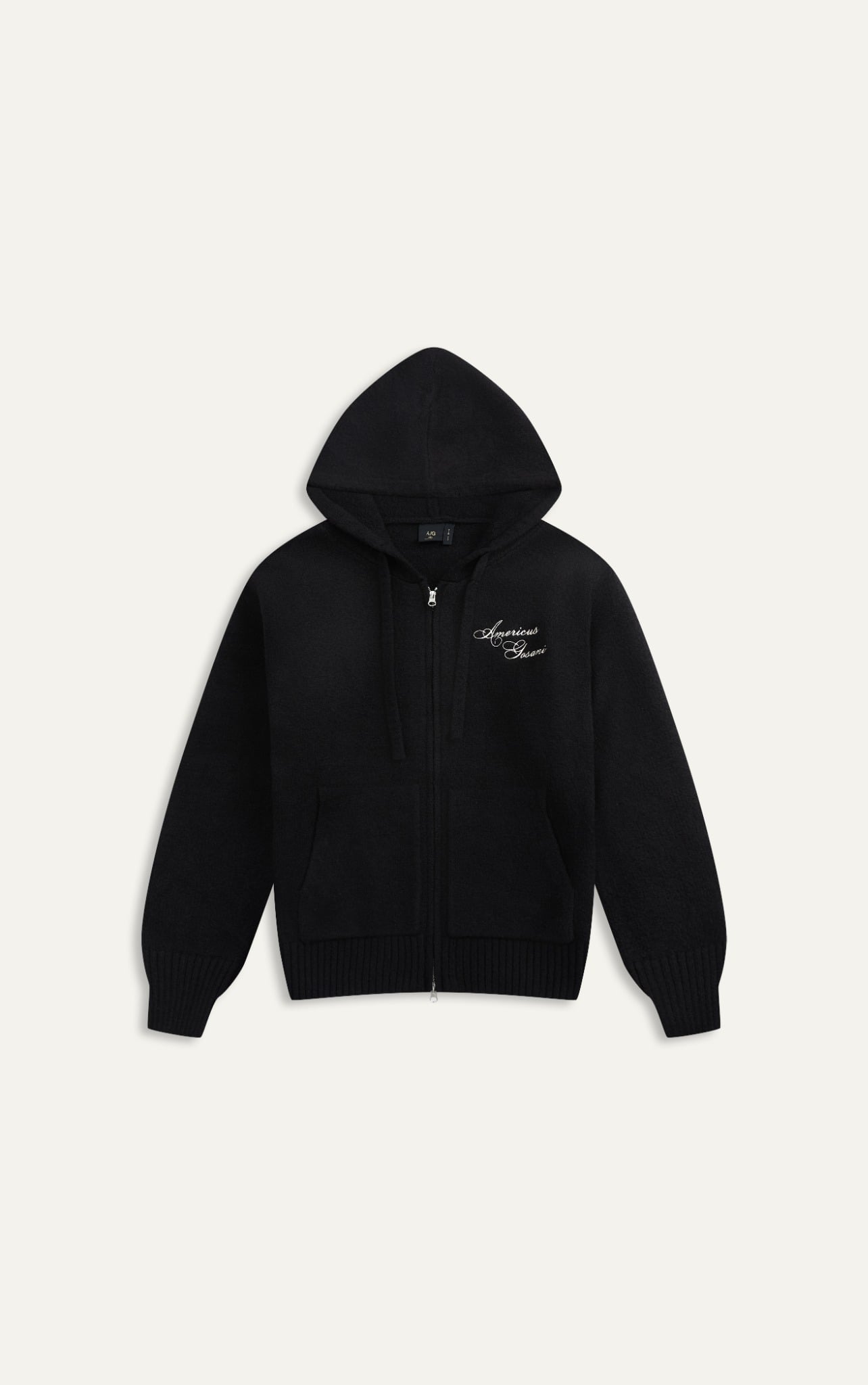 N440 PREMIUM KNIT COUPLE JACKET SLIM FIT - BLACK