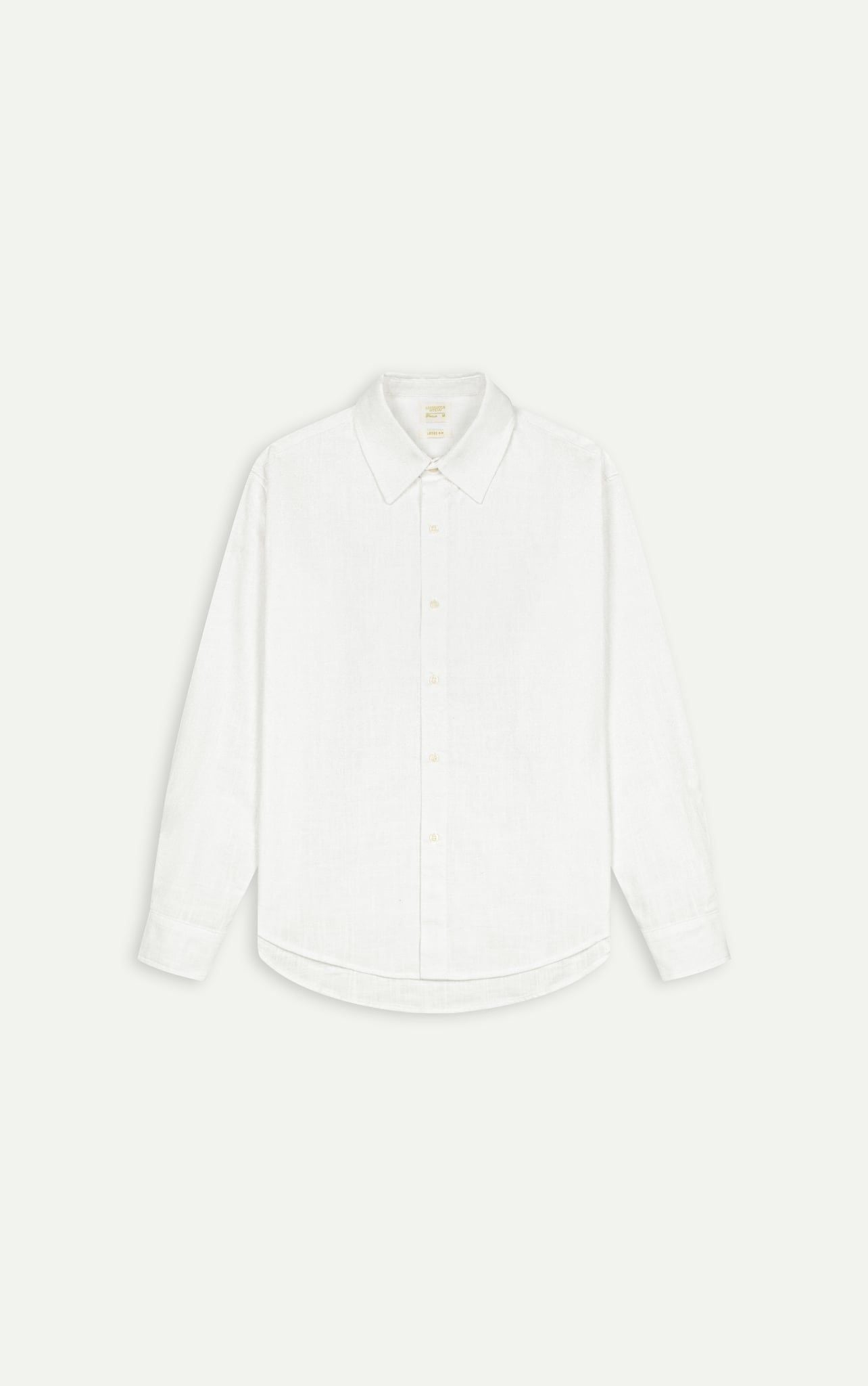  AG544 STUDIO REGULAR FIT LINEN SHIRT - WHITE 