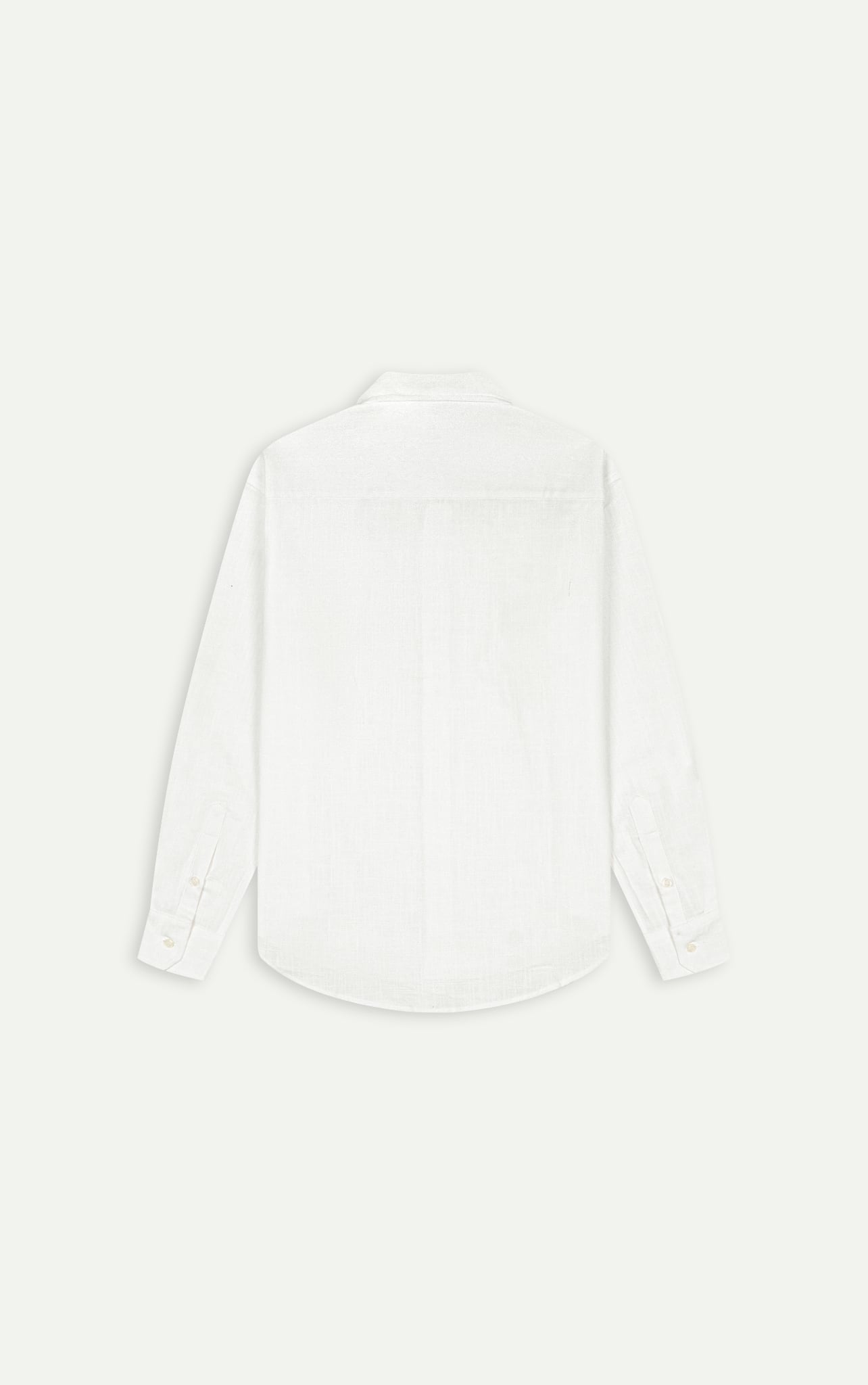 AG544 STUDIO REGULAR FIT LINEN SHIRT - WHITE