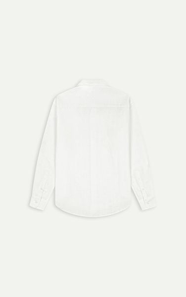  AG544 STUDIO REGULAR FIT LINEN SHIRT - WHITE 