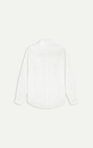 AG544 STUDIO REGULAR FIT LINEN SHIRT - WHITE