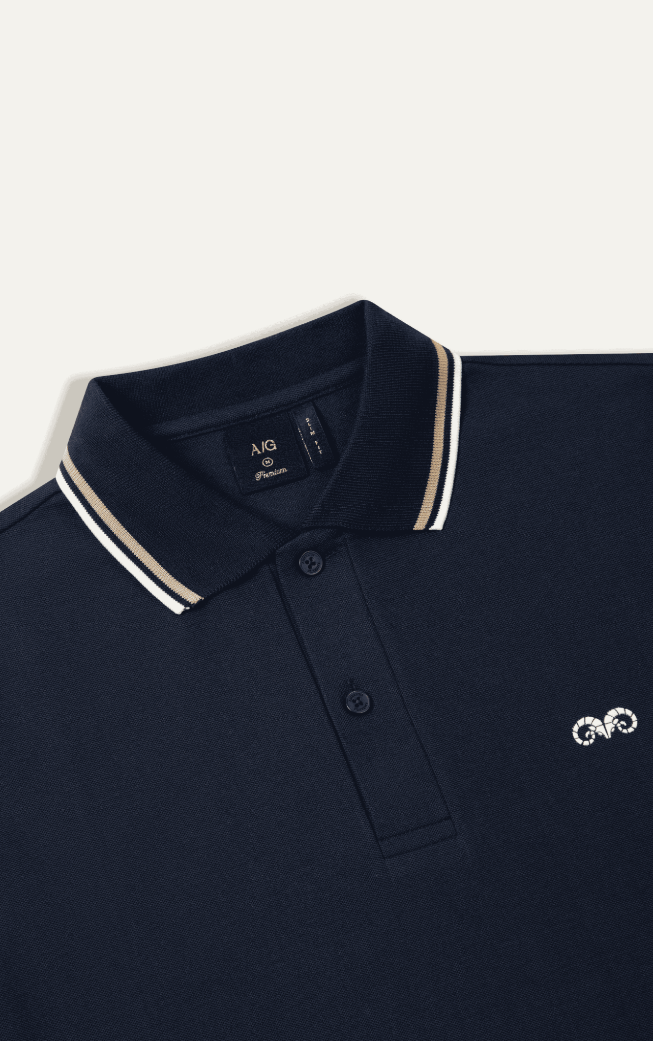 AG6102 SLIMFIT POLO - DARK BLUE