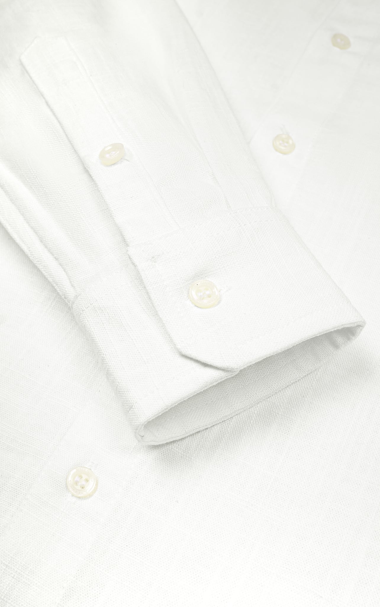 AG544 STUDIO REGULAR FIT LINEN SHIRT - WHITE