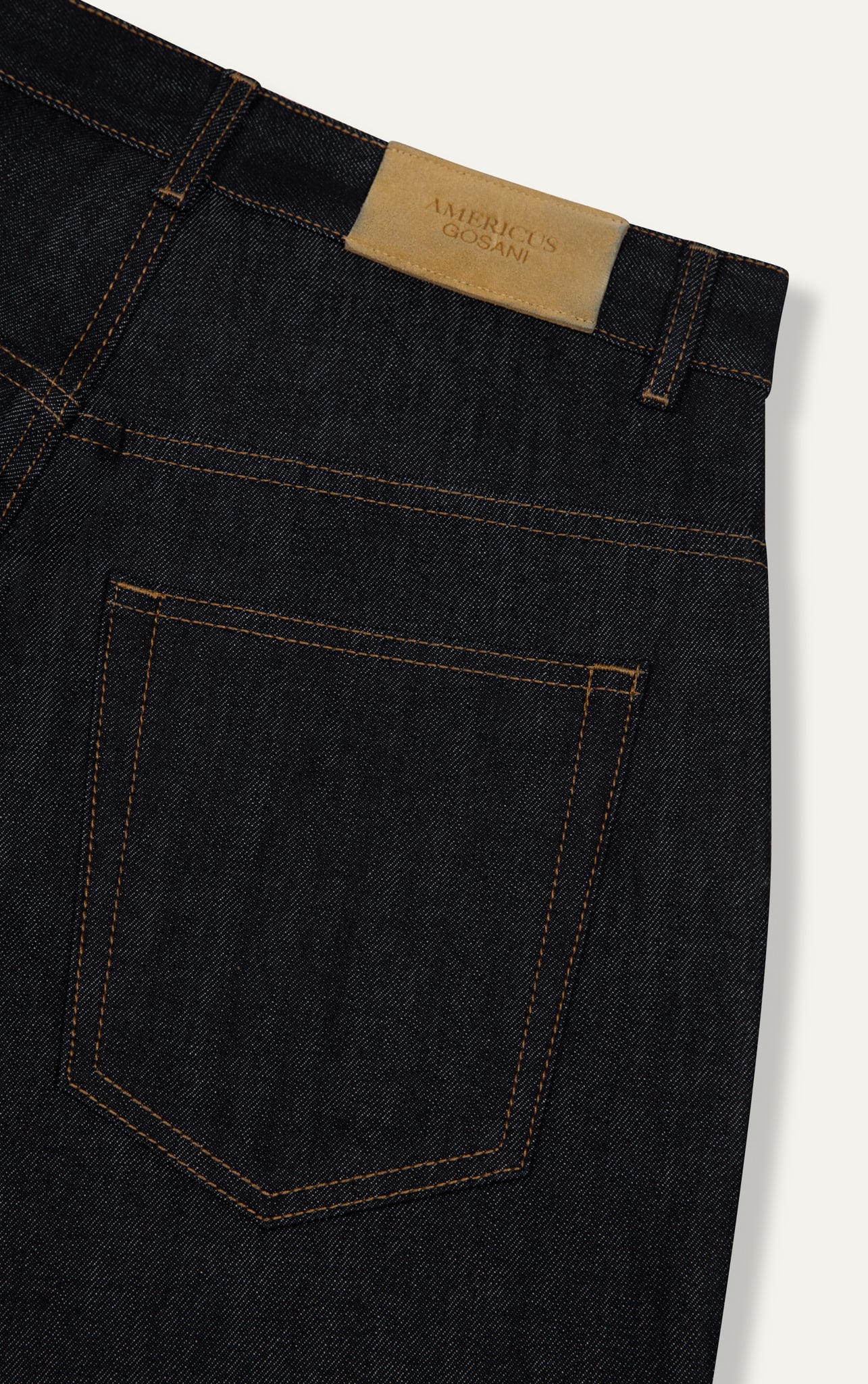 PREMIUM RAW DENIM PANTS M07 - DARK BLUE