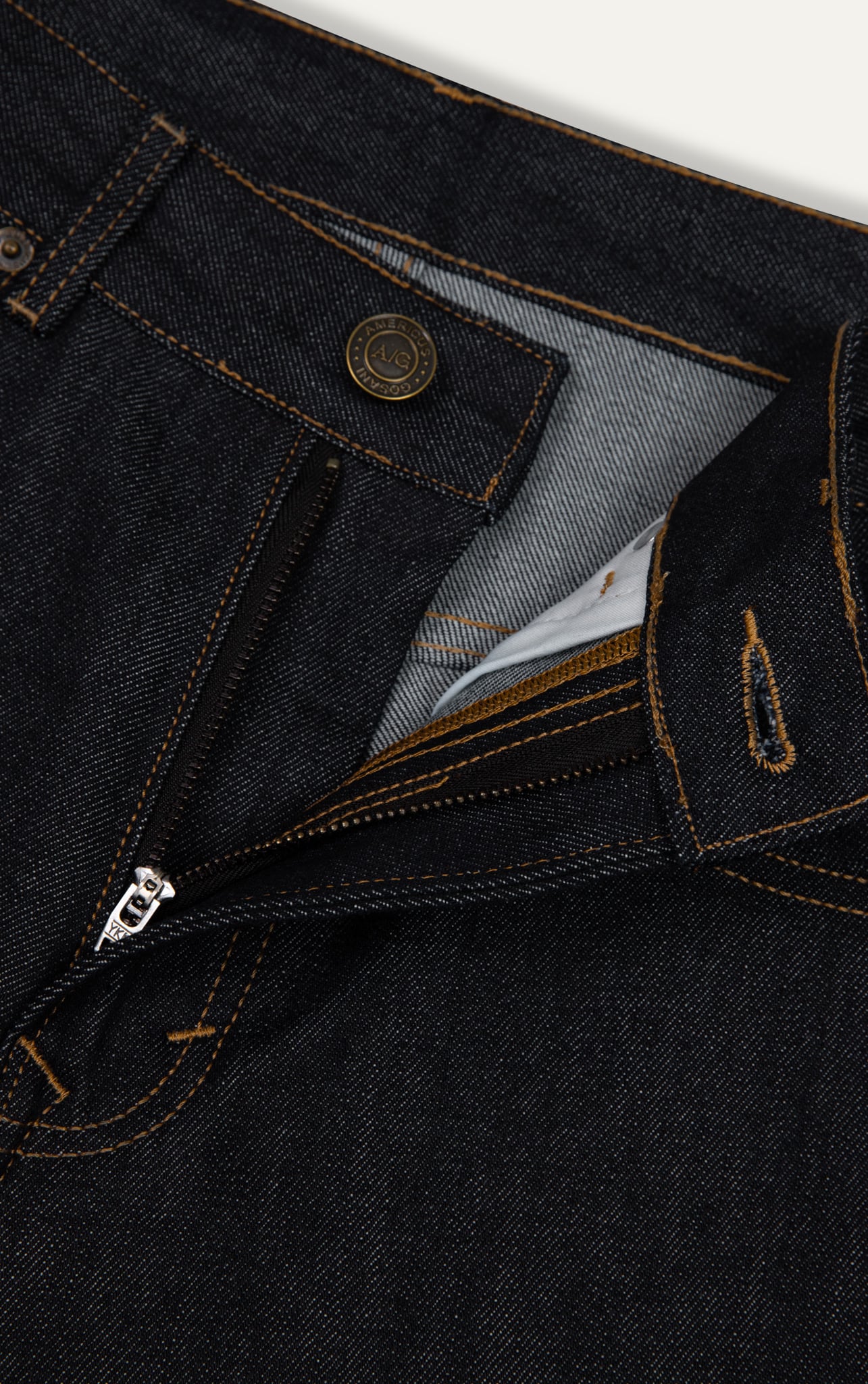 PREMIUM RAW DENIM PANTS M07 - DARK BLUE